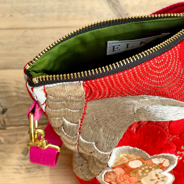 Vintage Kimono Bag with Detachable Strap