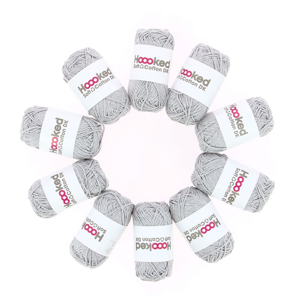 Hoooked DK Recycled Cotton, New York Grey