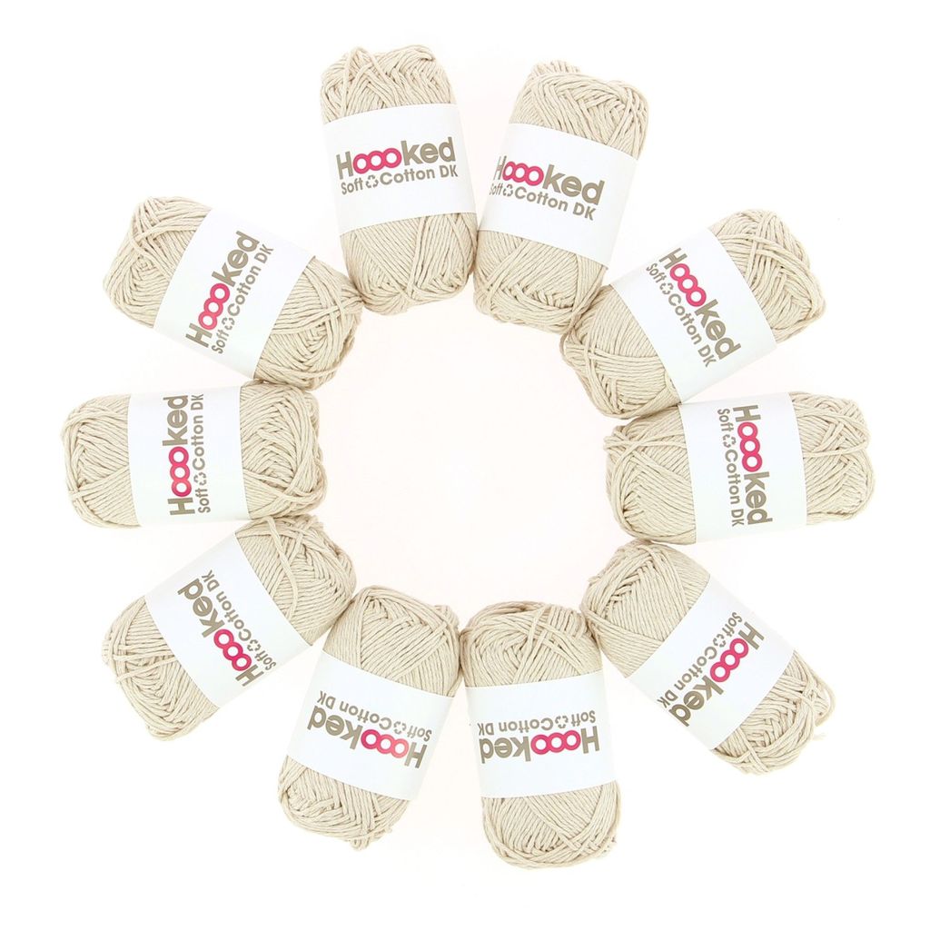 Hoooked DK Recycled Cotton, California Sand
