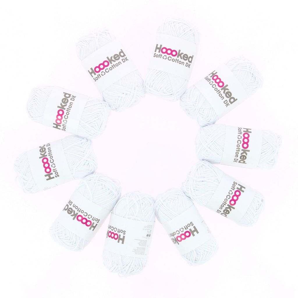 Hoooked Recycled DK Cotton, 50g (32 colours)