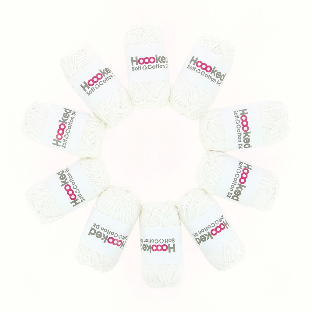 Hoooked DK Recycled Cotton, Moscow White