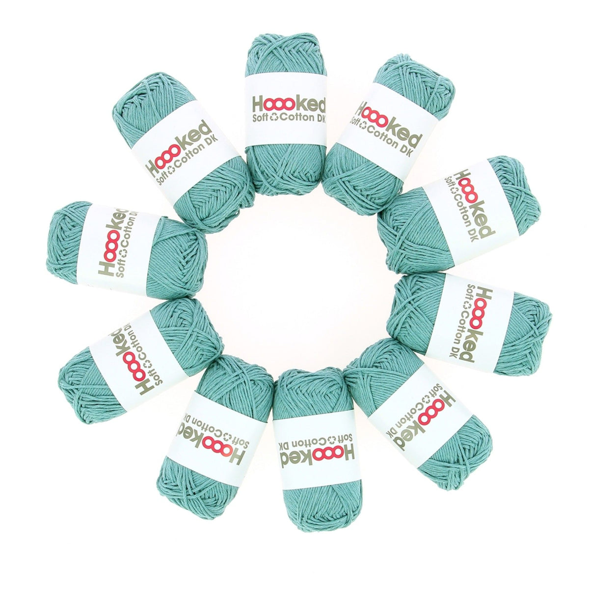 Hoooked DK Recycled Cotton, Oslo Fern