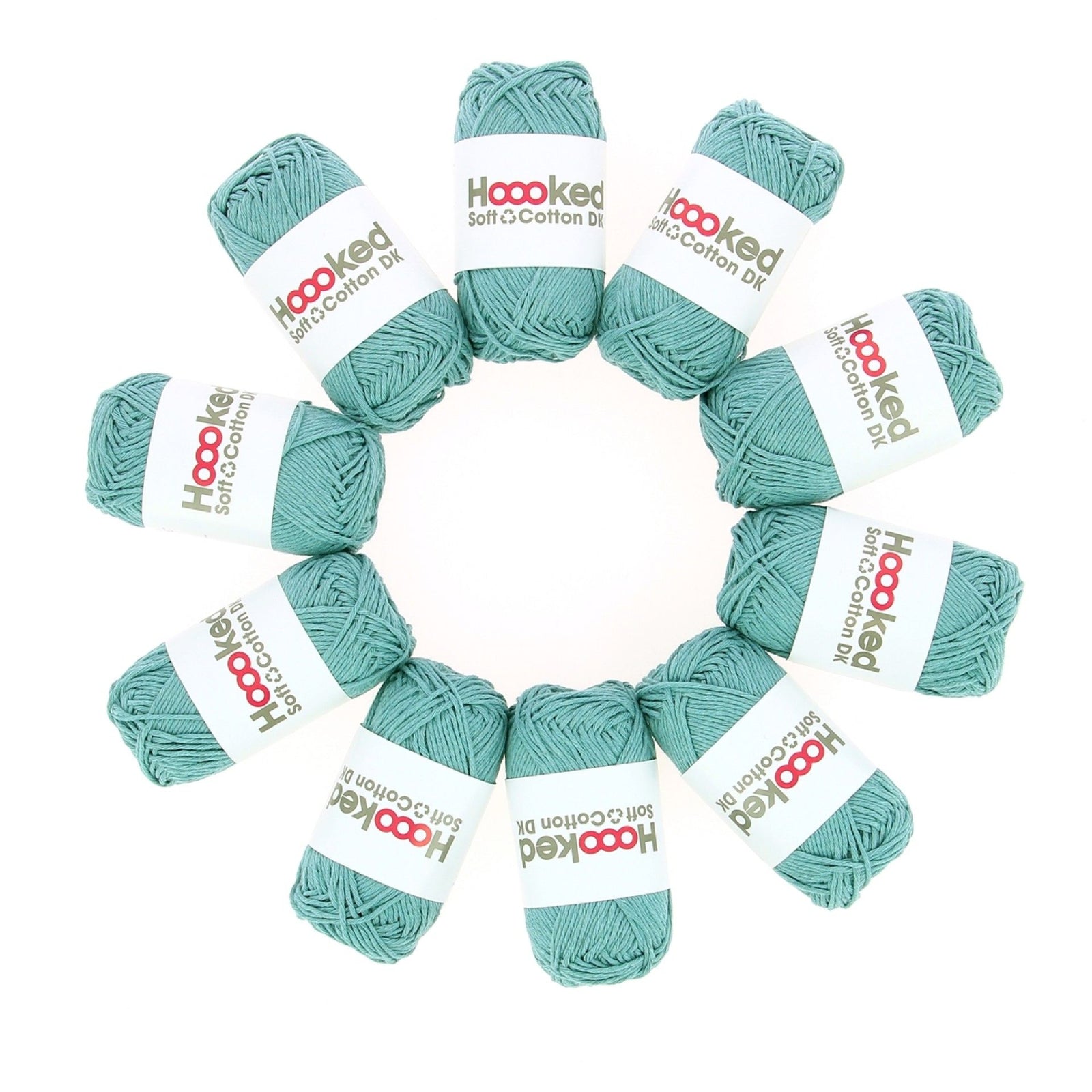 Hoooked DK Recycled Cotton, Oslo Fern