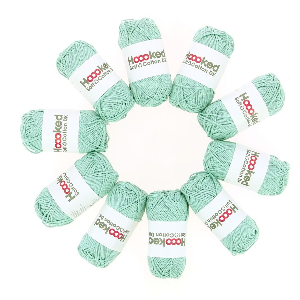 Hoooked DK Recycled Cotton, Marseille Mint