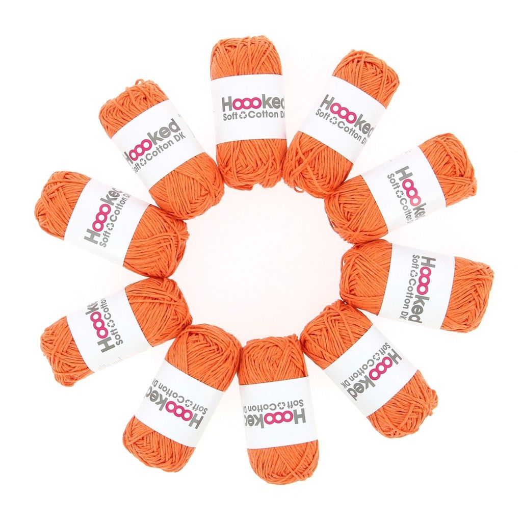 Hoooked DK Recycled Cotton, Amsterdam Orange