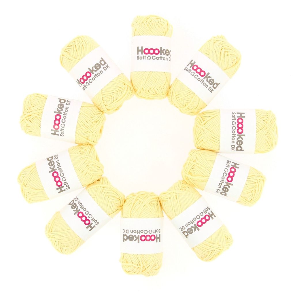 Hoooked DK Recycled Cotton, Riga Yellow