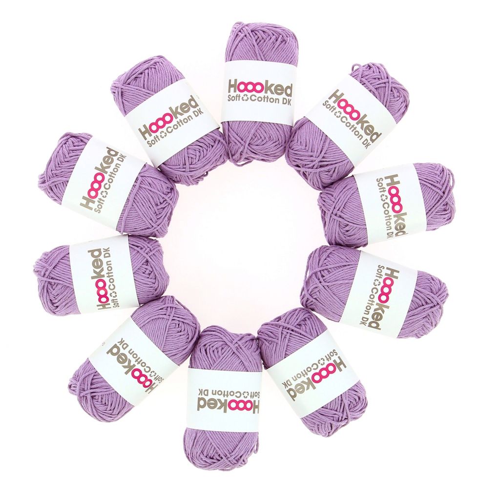 Hoooked DK Recycled Cotton, Granada Lavender