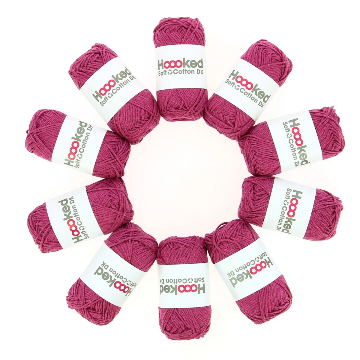 Hoooked Recycled DK Cotton, 50g (32 colours)