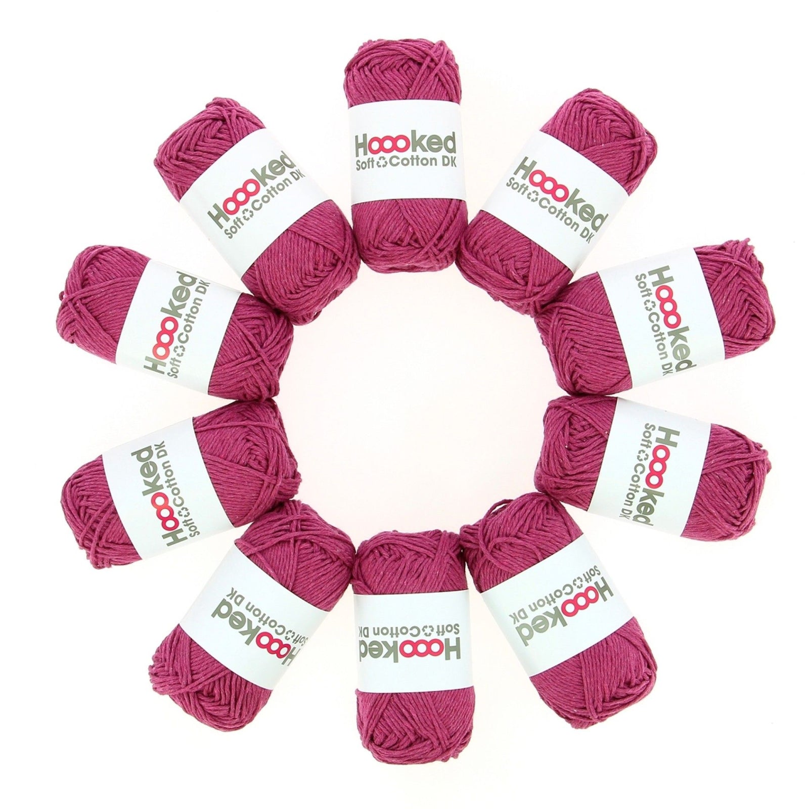 Hoooked Recycled DK Cotton, 50g (32 colours)