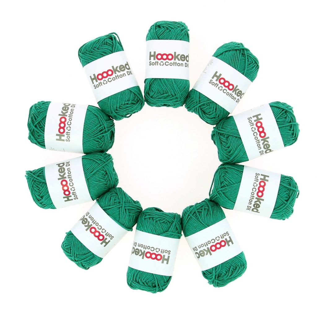 Hoooked DK Recycled Cotton, Seattle Jade
