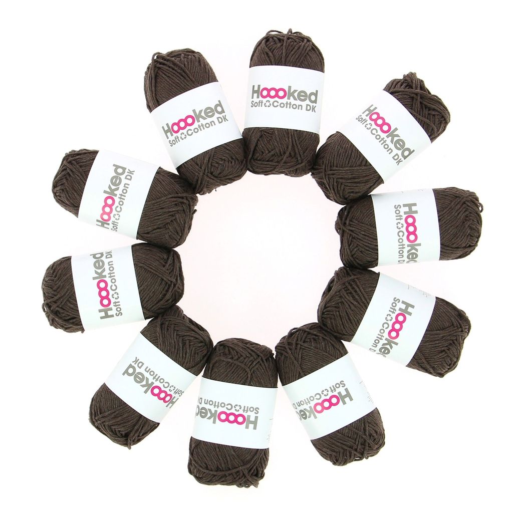 Hoooked DK Recycled Cotton, Havana Brown