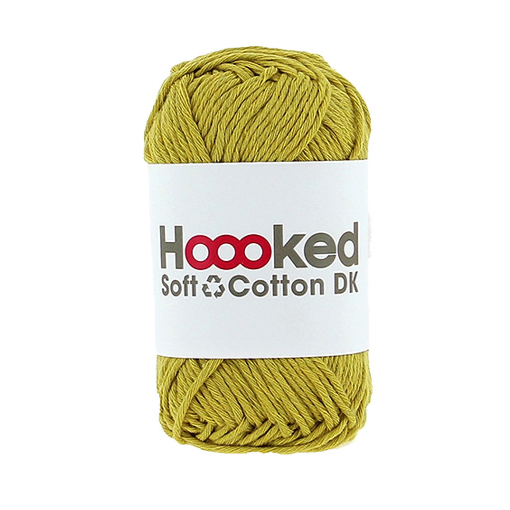 Hoooked DK Recycled Cotton, Lima Mustard